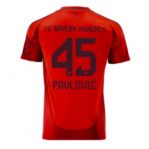 Bayern Munich Aleksandar Pavlovic #45 Hjemmebanetrøje 2024-25 Kort ærmer